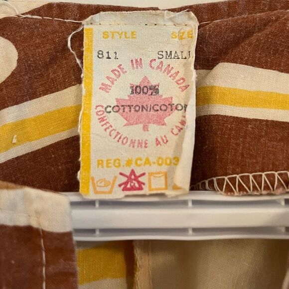 70s vintage true hippie cotton poncho with rope and fringe - Picture 9 of 11